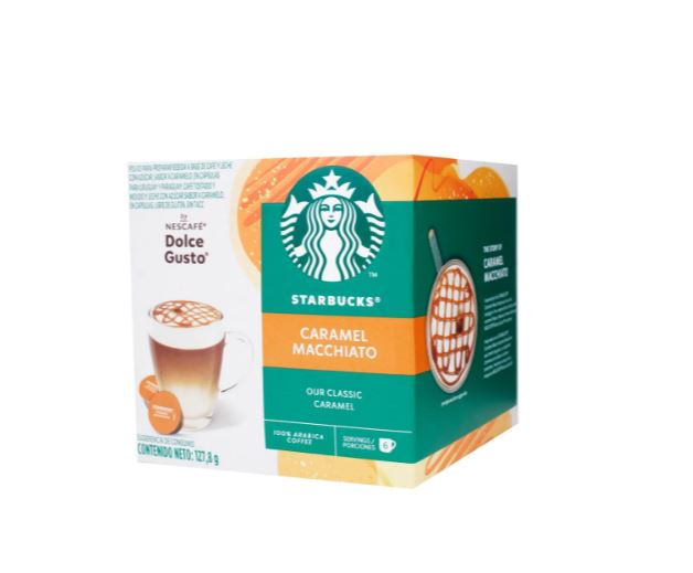 CAFÉ STARBUCKS BY NESCAFÉ DOLCE GUSTO CARAMEL MACCHIATO CAJA 12 CÁPSULAS – 127,8G CAFÉ STARBUCKS BY NESCAFÉ DOLCE GUSTO CARAMEL MACCHIATO CAJA 12 CÁPSULAS - 127,8G