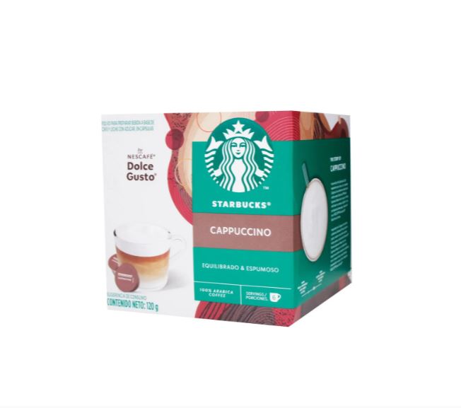 CAFÉ STARBUCKS BY NESCAFÉ DOLCE GUSTO CAPPUCCINO CAJA 12 CÁPSULAS – 120G CAFÉ STARBUCKS BY NESCAFÉ DOLCE GUSTO CAPPUCCINO CAJA 12 CÁPSULAS - 120G
