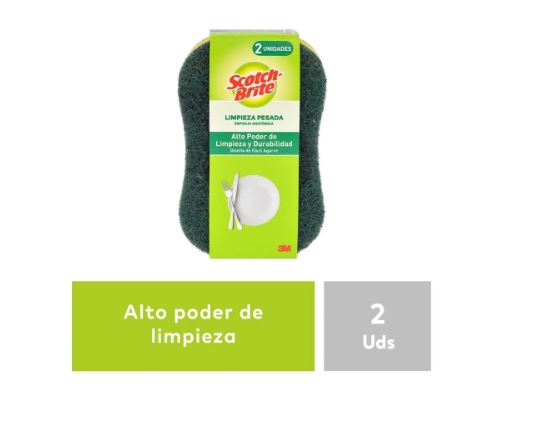 ESPONJA SCOTCH BRITE DOBLE USO ANATÓMICA – 2 UDS ESPONJA SCOTCH BRITE DOBLE USO ANATÓMICA - 2 UDS