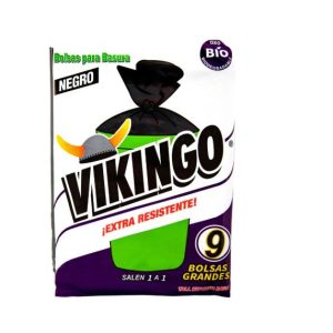 BOLSA BASURA  VIKINGO NEGRA GRANDE 9 UNIDADES