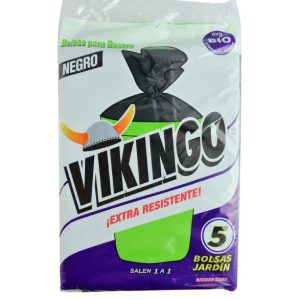 BOLSA BASURA VIKINGO NEGRA JARDÍN 5 UNIDADES
