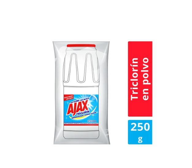 LIMPIADOR MULTIUSOS AJAX TRICLORÍN CON CLORO EN POLVO – 250G LIMPIADOR MULTIUSOS AJAX TRICLORÍN CON CLORO EN POLVO - 250G