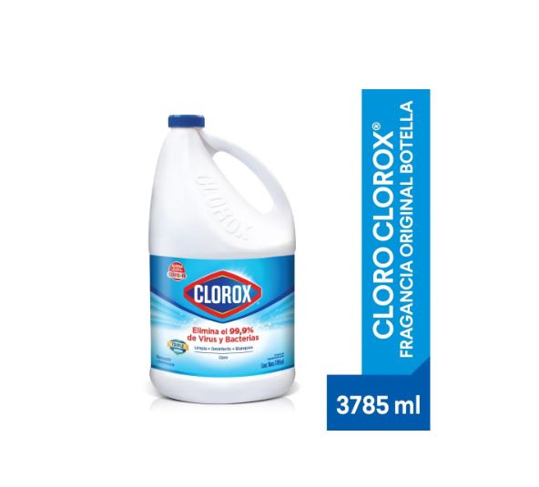 CLORO CLOROX FRAGANCIA ORIGINAL GALÓN, TRIPLE ACCIÓN – 3785ML CLORO CLOROX FRAGANCIA ORIGINAL GALÓN, TRIPLE ACCIÓN - 3785ML