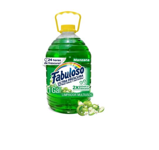 DESINFECTANTE FABULOSO MULTIUSOS FRESCURA ACTIVA ANTIBACTERIAL MANZANA - 1 GAL